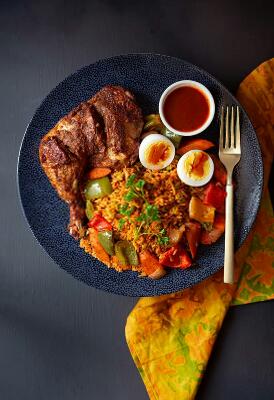 Jollof Rice with Chicken - Nigerian Jollof Rice